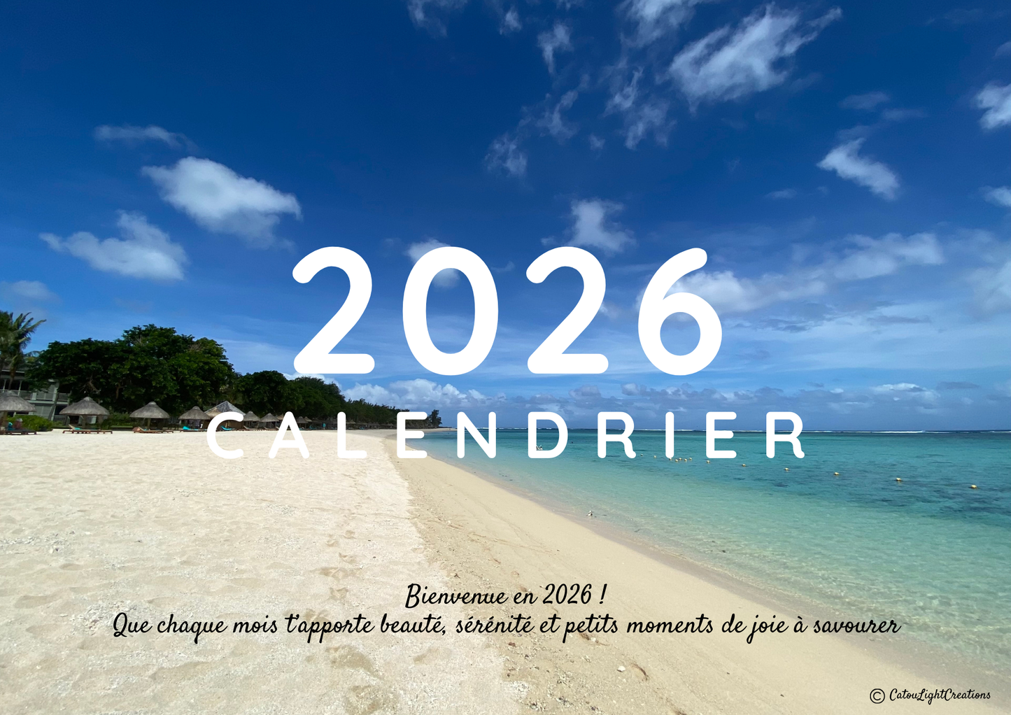 Calendrier mural 2026 - Collector Photos île Maurice