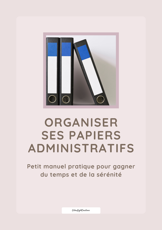 ebook - Organiser ses papiers administratifs